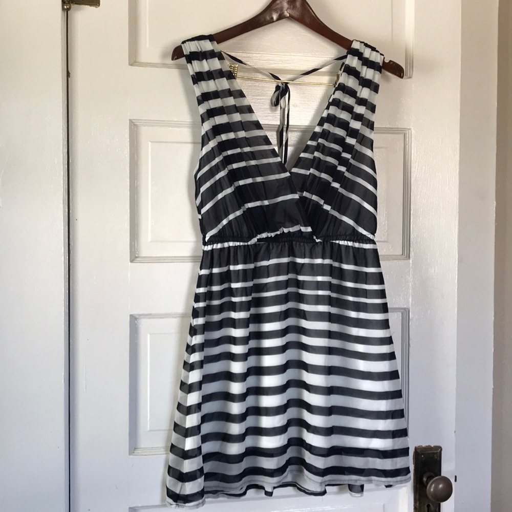 Airy striped dress